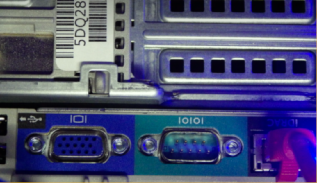 image of server and wire connectors